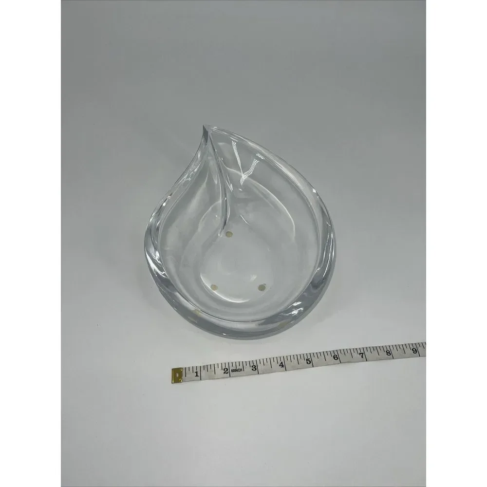 Orrefors Skai Crystal Drop Bowl by Martti Rytkonen‎ 3